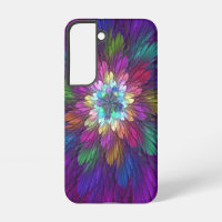 Colorful Psychedelic Flower Abstract Fractal Art