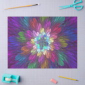 Colorful Psychedelic Flower Abstract Fractal Art Tissuepapier (Craft)