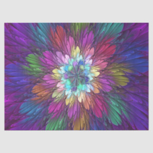 Colorful Psychedelic Flower Abstract Fractal Art Tissuepapier