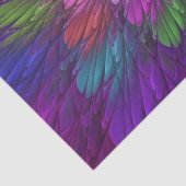Colorful Psychedelic Flower Abstract Fractal Art Tissuepapier (Detail)