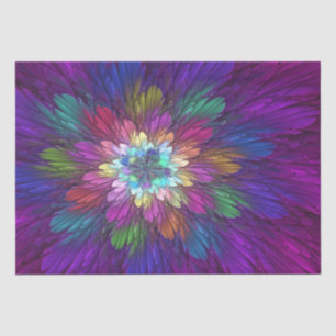 Colorful Psychedelic Flower Abstract Fractal Art Tissuepapier