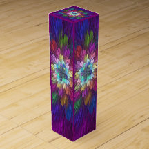Colorful Psychedelic Flower Abstract Fractal Art