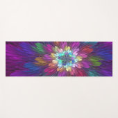 Colorful Psychedelic Flower Abstract Fractal Art Yogamat (Voorkant (horizontaal))