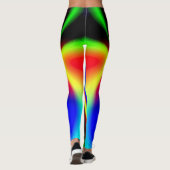 Colorful Psychedelic Fractal Kaleidoscope Leggings (Achterkant)
