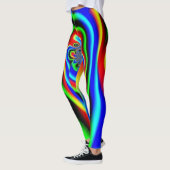 Colorful Psychedelic Fractal Kaleidoscope Leggings (Links)
