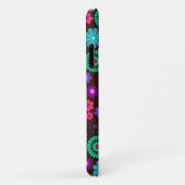 Colorful Psychedelic Funky Flower Pattern Case-Mate iPhone Case (Achterkant/rechts)