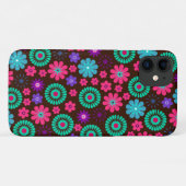 Colorful Psychedelic Funky Flower Pattern Case-Mate iPhone Case (Achterkant (horizontaal))