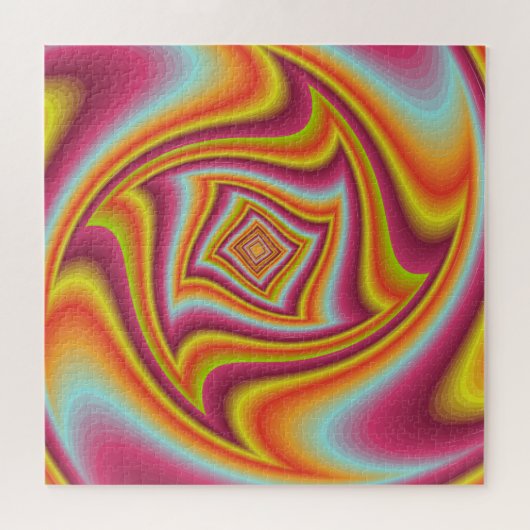 Colorful Psychedelic Illusion Holographic Legpuzzel (Horizontaal)