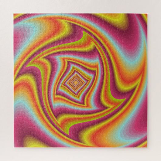 Colorful Psychedelic Illusion Holographic Legpuzzel (Verticaal)