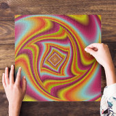 Colorful Psychedelic Illusion Holographic Legpuzzel