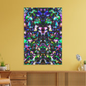 Colorful psychedelic kaleidoscoop canvas afdruk (Insitu (Woonkamer))