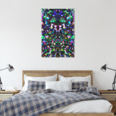 Colorful psychedelic kaleidoscoop canvas afdruk (Insitu (Slaapkamer))
