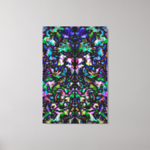 Colorful psychedelic kaleidoscoop canvas afdruk