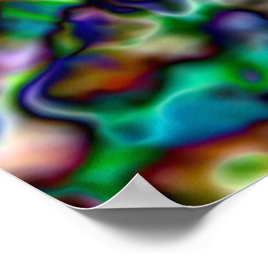 Colorful psychedelic kaleidoscoop poster (Hoek)