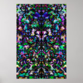 Colorful psychedelic kaleidoscoop poster (Voorkant)