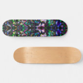Colorful psychedelic kaleidoscoop skateboard (Horizontaal)