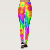 Colorful Psychedelic-Leggings Leggings (Achterkant)