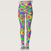 Colorful Psychedelic-Leggings Leggings (Voorkant)