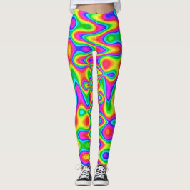 Colorful Psychedelic-Leggings Leggings