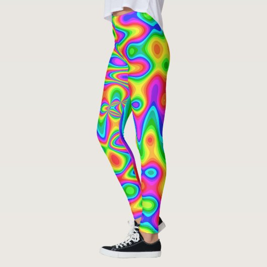 Colorful Psychedelic-Leggings Leggings (Links)