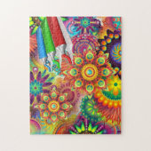 Colorful Psychedelic Legpuzzel (Verticaal)