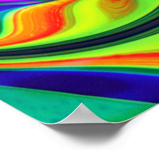 Colorful Psychedelic Modern Art Poster (Hoek)