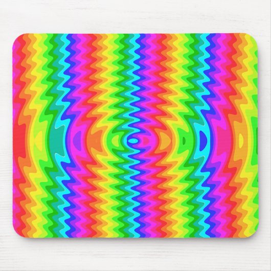 Colorful Psychedelic Mousepad Muismat (Voorkant)