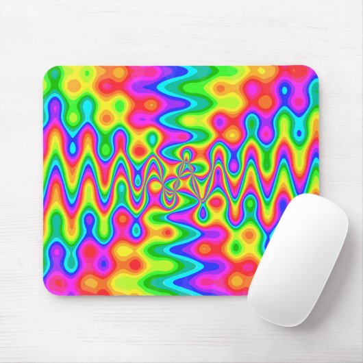 Colorful Psychedelic Mousepad Muismat (Met muis)