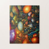 Colorful Psychedelic Mushroom Forest Legpuzzel (Verticaal)