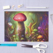Colorful Psychedelic Mushroom Mystical Forest Tissuepapier (Craft)