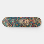Colorful psychedelic Nemo Persoonlijk Skateboard (Horizontaal)