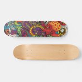 Colorful psychedelic Octopus Persoonlijk Skateboard (Horizontaal)