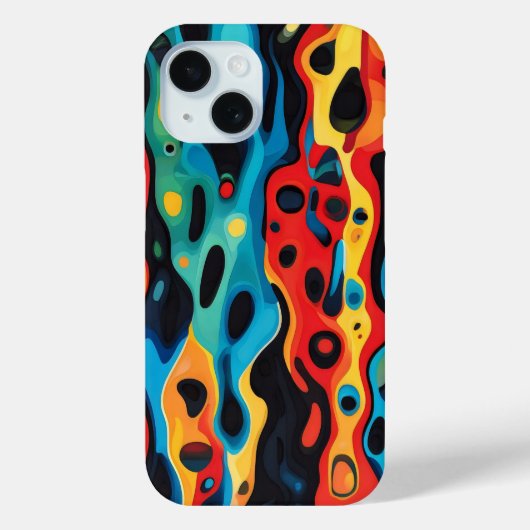 Colorful Psychedelic Pattern Case-Mate iPhone Case (Achterkant)