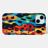 Colorful Psychedelic Pattern Case-Mate iPhone Case (Achterkant (horizontaal))