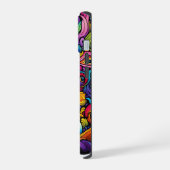 Colorful Psychedelic Pattern iPhone 15 Case (Linkerkant)