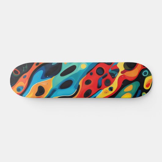 Colorful Psychedelic Pattern Persoonlijk Skateboard (Horizontaal)