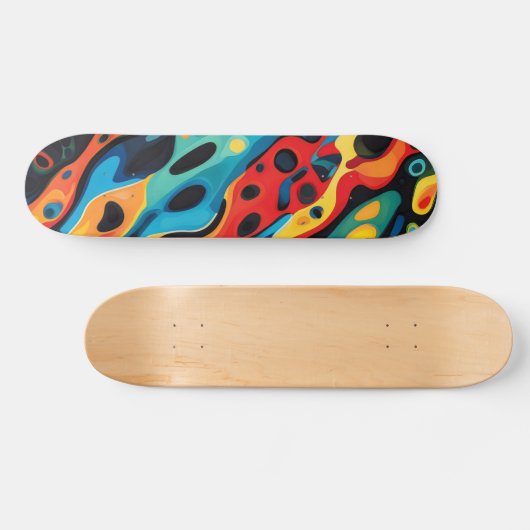 Colorful Psychedelic Pattern Persoonlijk Skateboard (Horizontaal)