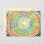 Colorful Psychedelic Star Funky Modern Pop Art Briefkaart (Voorkant / Achterkant)