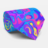 Colorful psychedelic Stropdas abstract (Opgerold)