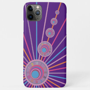 Colorful Psychedelic Surreal Clock-cirkels Case-Mate iPhone Case