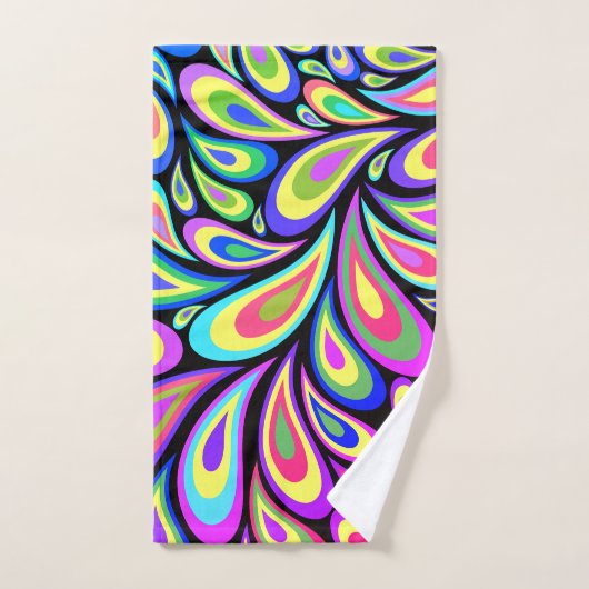 Colorful Psychedelic Swirl Bad Handdoek (Handdoek)
