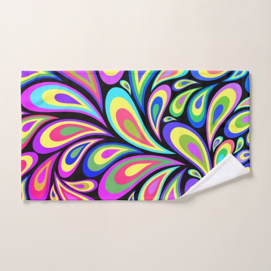 Colorful Psychedelic Swirl Bad Handdoek (Handdoek)
