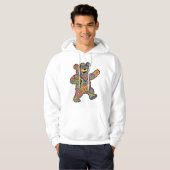 Colorful Psychedelic Teddy Bear Art Hoodie (Voorkant volledig)
