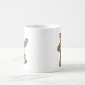 Colorful Psychedelic Teddy Bear Art Koffiemok (Center)