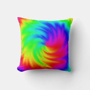 Colorful Psychedelic Tie Dye Patroon Kussen