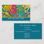 Colorful Psychedelic Visitekaartje (Voorkant / Achterkant)