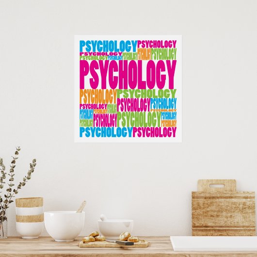 Colorful Psychology Poster (Keuken)