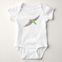 Colorful Pterodactyl Cute Baby Dinosaur Art