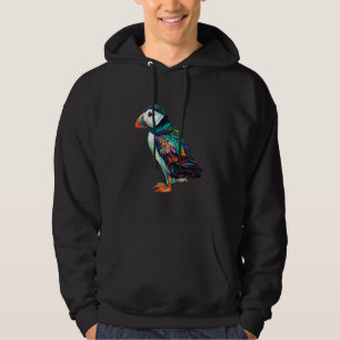 Colorful Puffin for Puffin Bird Watchers Atlantic Hoodie