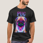 Colorful Pug Dog Breed Pullover (Voorkant)